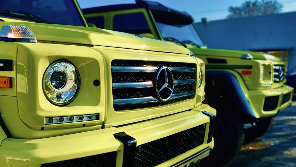 Mercedes with ceramic SolarGard window tint applied at 4s Custom on Main Street in Salt Lake City.